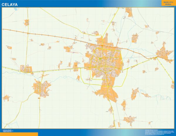 Carte Celaya Mexique