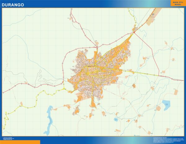 Carte Durango Mexique