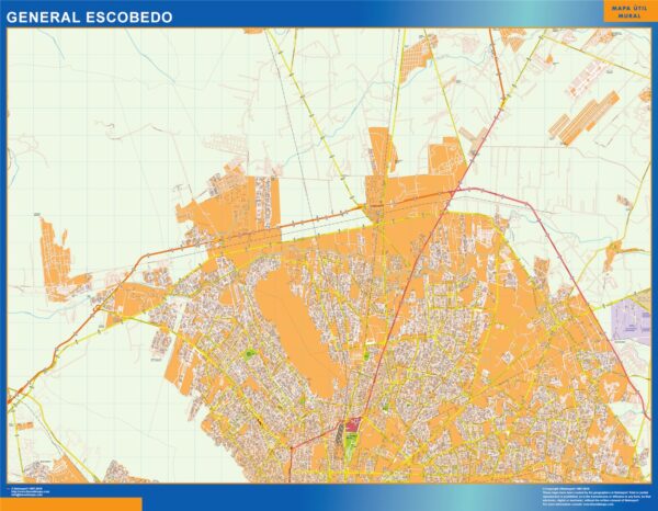 Carte General Escobedo Mexique