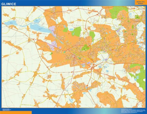 Carte Gliwice Pologne