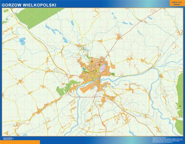 Carte Gorzow Wielkopolski Pologne