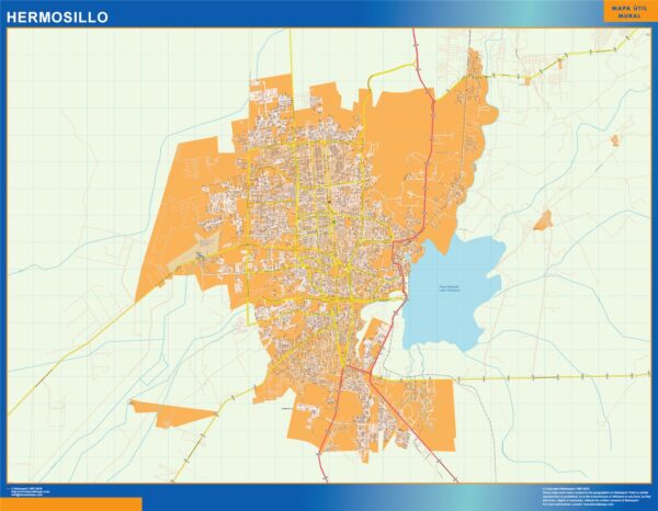 Carte Hermosillo Mexique