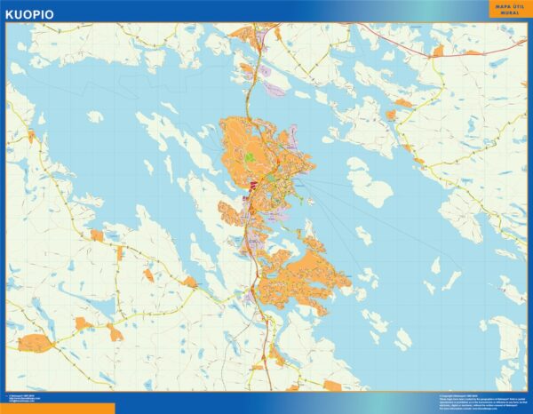 Carte Kuopio murale