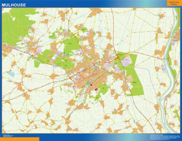 Carte Mulhouse plastifiée