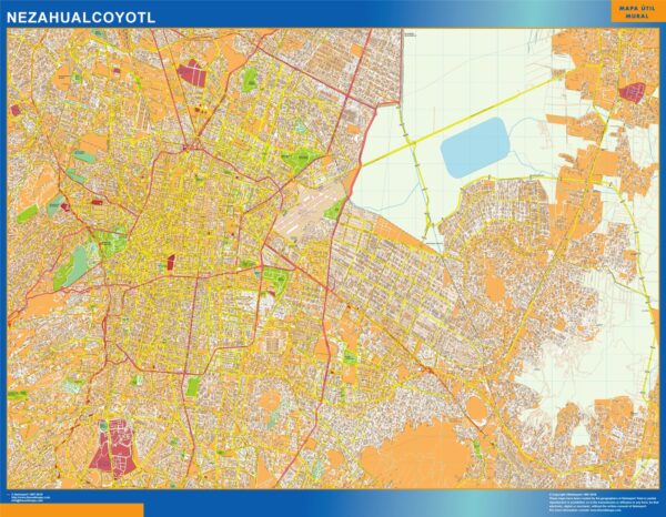 Carte Nezahualcoyotl Mexique