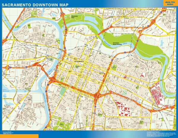 Carte Sacramento downtown