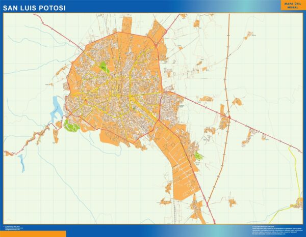 Carte San Luis Potosi Mexique