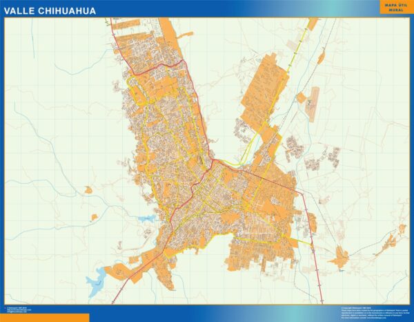 Carte Valle Chihuahua Mexique