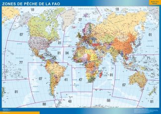 Carte France plastifiée départements
