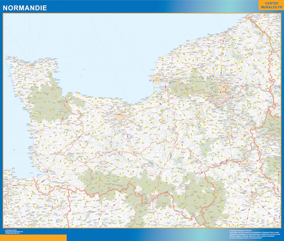 carte magnetique ile de france normandie