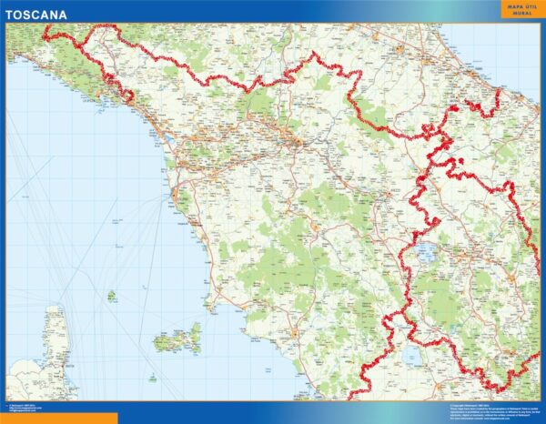 Carte plastifiée Toscana